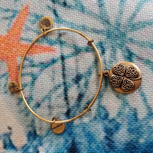 Alex and Ani Four Leaf Clover Bracelet - Picture 6 of 15